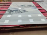 Foshan simple luxury arbitrary custom pattern stone marble electro-light SLATE background wall