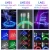 Import Free Sample 3 in 1 Micro USB Type C LED Glowing Flowing Mobile Phone Magnetic Fast Charging USB Cable from China