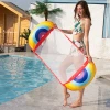 Free Sample Bowknot Fruit Hammock Floating Bed Summer Water Rainbow Lounge Chair Swimming Pool Toys Inflatable Float