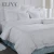 Free Sample Luxury Hotel Designs Satin Stripe 100 Cotton Bedding Sheet Set White