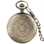 Free Shipping "To My Son" Mens Engraved Pocket Watches with Watch Chain