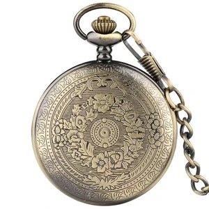 Free Shipping &quot;To My Son&quot; Mens Engraved Pocket Watches with Watch Chain