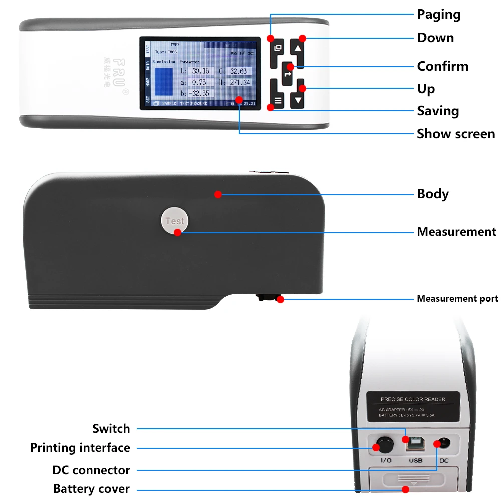FRU WF32 digital photoelectric colorimeter laboratory instruments