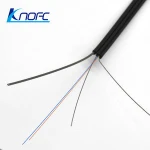 FTTH Drop Cable Outdoor 3steel wire Black LSZH Sheath 1core G657A fiber GJYXCH Cable