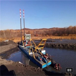 Full hydraulic cutter suction sand dredger /river dredging barge/ river dredger machine with good performance