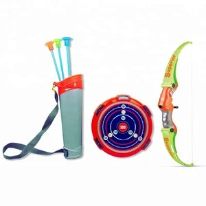 funny sport game bow and arrow toy kids shooting archery with target