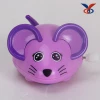 funny toy wind up cartoon mouse with wheels moving