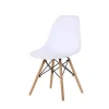 Furmax Pre Assembled Modern Style Dining Chair Mid Century White Modern Chair, Shell Lounge Plastic Chair for Kitchen, Dining