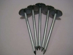 galvanized steel iron Roofing nail with plastic cap for construction