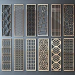 Garden Fencing Trellis Gates  Courtyard Aluminium Laser Cut Gates Perforated Garden Gates Decorative Aluminum Fence