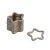 Import Geometry Stainless Steel Flower Shape Creative Key Ring Metal Flat Star Shape Key Ring Split Ring from China