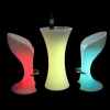 Glow High Skirt Chair Round Table Outdoor Waterproof Led Bar Set Light Up Furniture For Pub