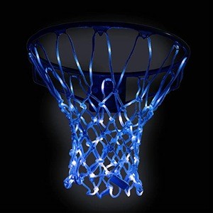 Glow In The Dark Outdoor Remote Control Led Basketball Net Nylon Glowing Basketball Hoop Rim Net All Weather Thick Replacement