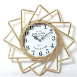 Gold Color Decoration High Quality Quartz Wall Clock