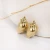 Import Gold-plated stainless steel conch earrings necklace accessories female fashion simple accessories from China