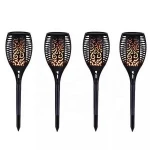 Gold Supplier 2 Year Warranty Excellent Landscape Flame Torch Lights Outdoor High Quality Park Garden Pillar Solar Light