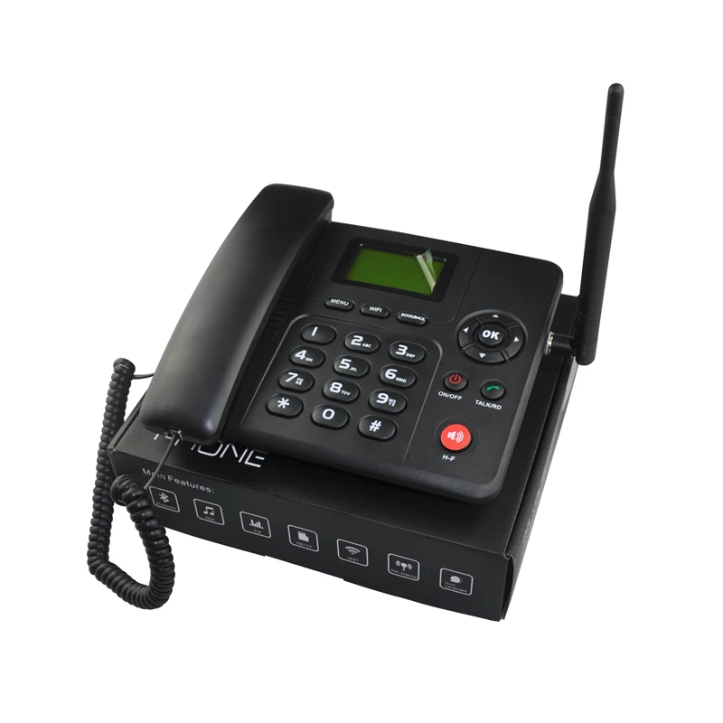 Good LTE Wireless Landline Phone with 1/2 SIM Card 4G and Wifi Hotspot Desk Telephone