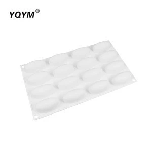 Good quality 16 cavity silicone bread baking mold Mousse Pastry Mini Baking Silicone Cake Mould