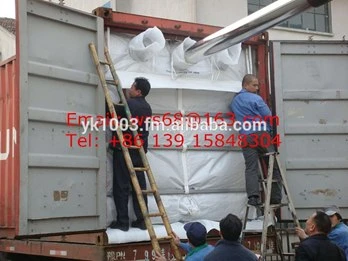 Good quality PP woven container liner bag for 20ft container for food transportation
