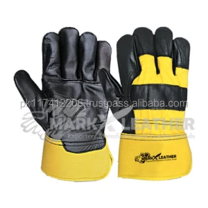 Grain Leather Work Safety Gloves Workplace industrial Rigger Glove