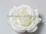 hair decor rose head artificial rose white color natural real touch roses