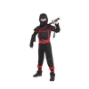 halloween children boy Japanese anime stealth Ninja Black Costume for kids Japanese samurai with Red Ribbon
