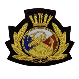 Hand embroidery badges AS Royal Navy Merchant Blazer Badge