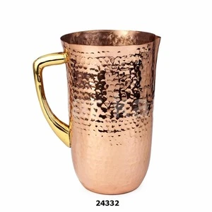 Handmade Copper Jug with Handle/Pure Copper Pitcher