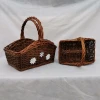 handmade wicker christmas gift storage basket