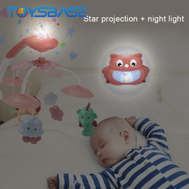 Hanging Bedside Mobile Rotate Sleep Baby Multifunctional Music Bed Bell Toy