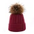 Import Hat Girls Winter Warm Knit Hat Scarf Mitten Women 3 Piece Knitted Set from China
