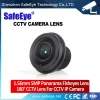 HD 5MP 1/2 Inch 1.56mm Panorama Fish eyes CCTV Lens 180 Degree for CCTV/IP/Car cameras