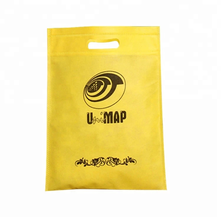 Heat Press Custom Logo Print Eco Friendly Recycled Shopping Bag Die Cut Non Woven Bag