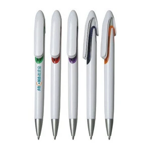 Heat Transfer Printing Custom Design Promotional Advertising Heat Safe Press Type Black Blue Red Ink Plastic Ball Point Pen