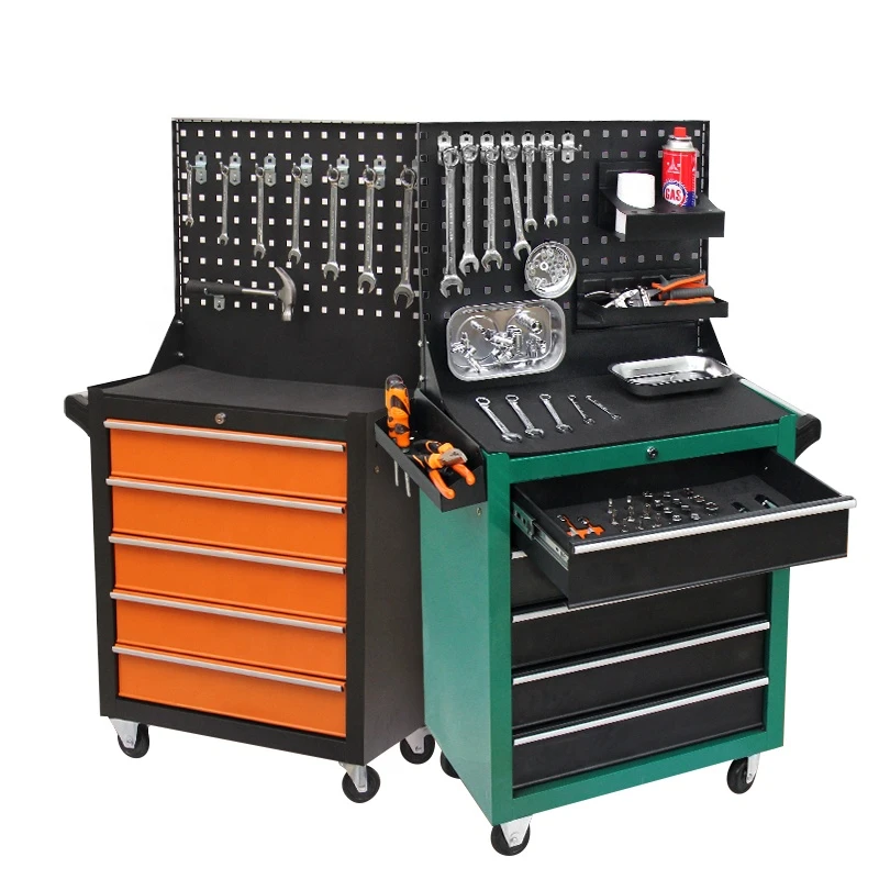 heavy duty garage tool trolley cabinet steel glide tool boxes chest mobile workbench with drawers