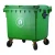 Import Heavy duty HDPE plastic 1100 litre waste bins Mobile plastic container with a flat lid from China