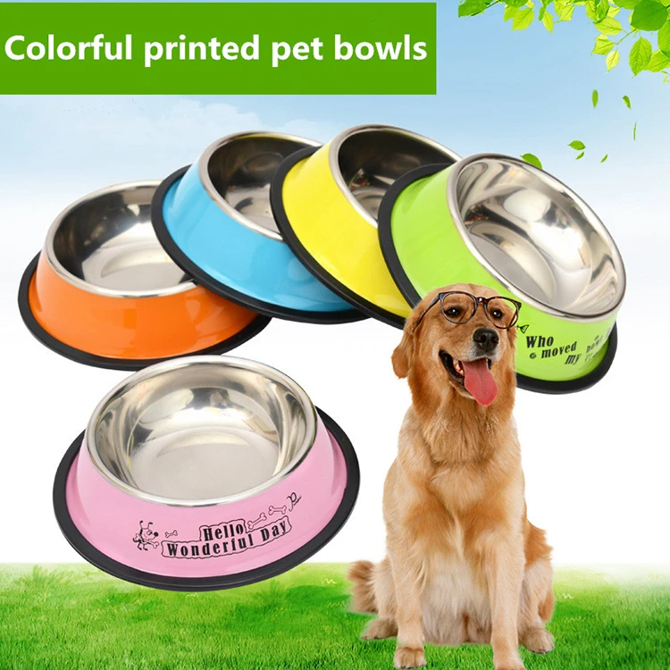 Heavy Duty Stainless Steel Pet Dog Food Feeder Bowl Dog Food Bowl