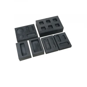 High Pure Graphite ingot boat tray mould mold with one two three five six holes for gold silver jewelry casting