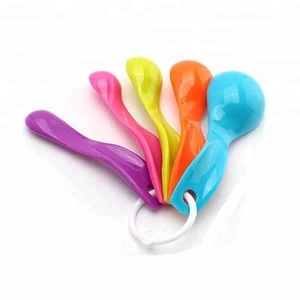 High quality 5-piece Colorful Measuring Tools PS Measuring Cups Set