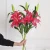 Import High quality artificial lily PU touch 3 flower heads for home wedding decoration from China