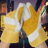 High Quality Canadian Rigger Construction Work Gloves Cow Split Leather XL Size Best Price for Outdoor & Food Protection