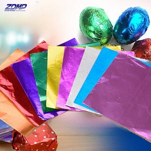 high quality chocolate packaging golden and multi-color aluminum foil paper for chocolate confectionary tea brown sugar