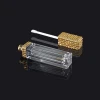 High Quality Cosmetics Lip Gloss Packaging Box Bling Diamond Plastic Clear Square Private Label Lipstick Tube