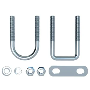 High Quality Custom Size Hot Dip Galvanized Stainless Steel SS316 U Type Shaped Lock Ubolt Pipe Clamp Square U Bolt For Truck