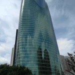 High quality flat and curved structural facade insulated glass curtain wall price