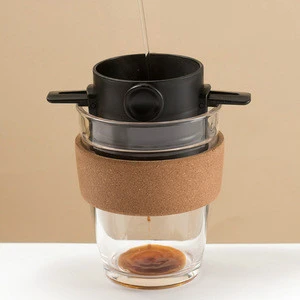 High Quality Foldable Reuse Coffee Filter Mesh Holder Stainless Steel Cafe Brewer Tools