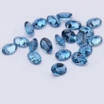 High Quality Genuine Natural London Blue Topaz Various Sizes Loose Gemstone For Jewelry Making