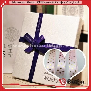 High Quality Gift Packing Satin Ribbon ,Decoration Satin Ribbon 100% polyester( logo custom printing)