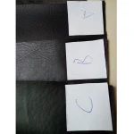 High Quality Hotel Room PU Leather Waste Bin with golden ring