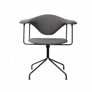 High Quality Living Room Chair Black Seat Modern Design Leather Chair Cloth Chair